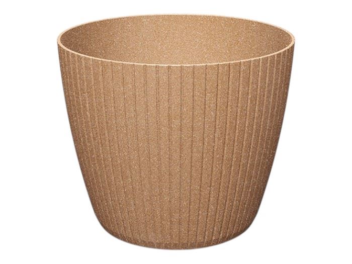 VASO LAMIA RED. ECO WOOD NATURO 13,8X13,8X11,5CM