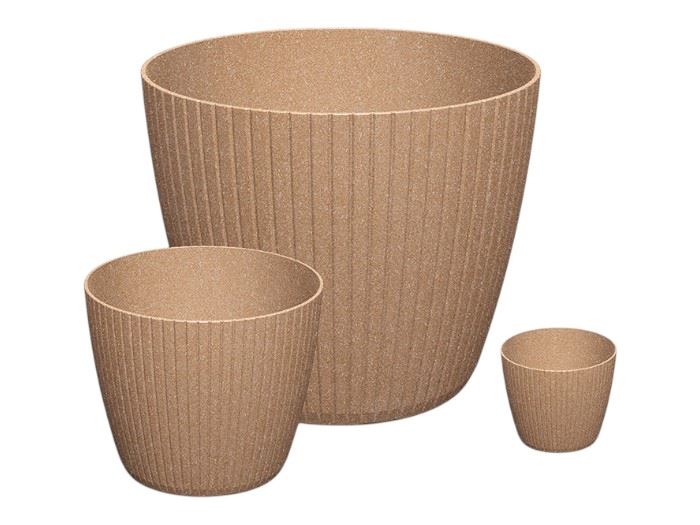 VASO LAMIA RED. ECO WOOD  NATURO  29,5X29,5X26CM