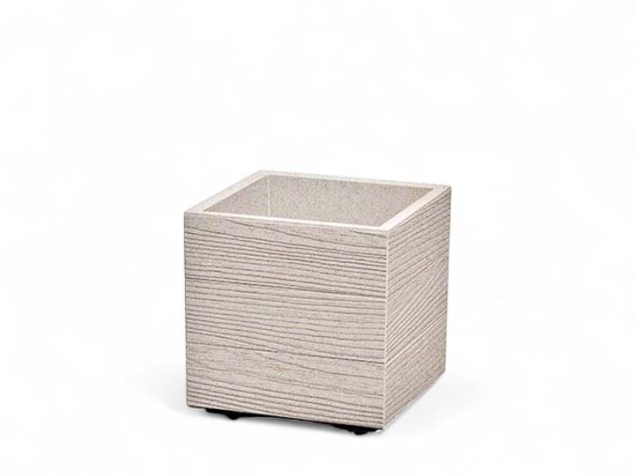VASO  MADERA ECO WHITE 28,8x28,8x29CM