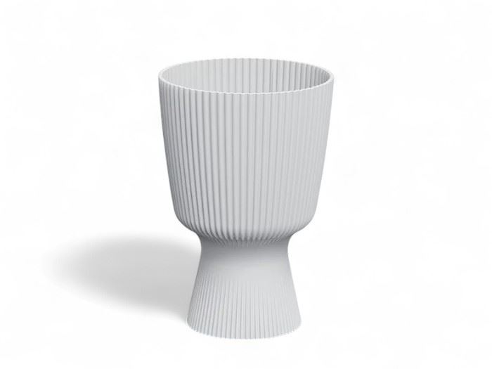 VASO MILLY RED. BRANCO 18,8x18,8x27,7CM