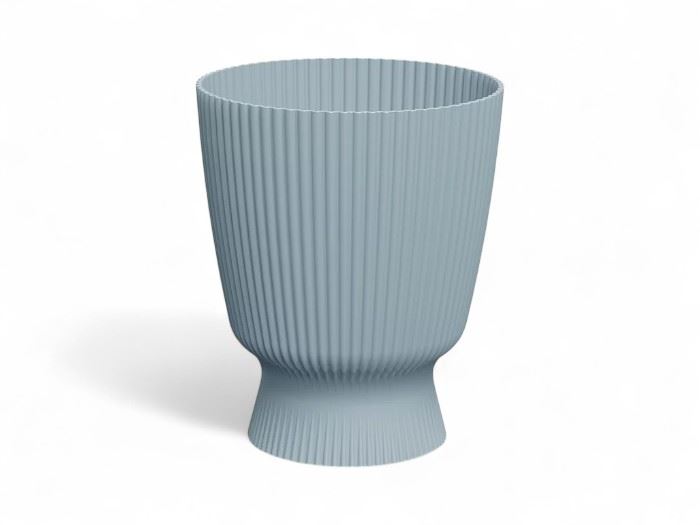 VASO  MILLY RED. CINZA CLARO 22x22x26,2CM