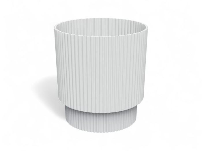 VASO MILLY RED. BRANCO 19,6x19,6x17,3CM
