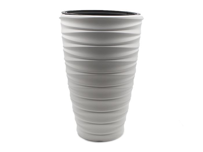 VASO P/ FLOR MAZE BRANCO  37.5X37.5X57.9CM
