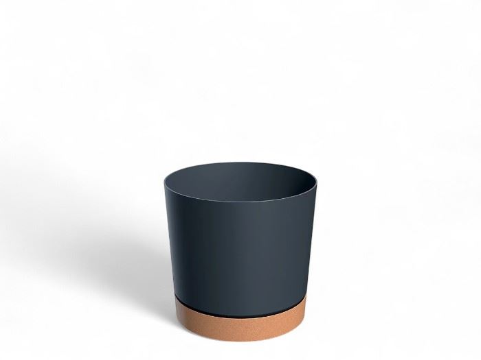 VASO TUBO PM ANTHRACITE  12,8x12,8x12,8CM