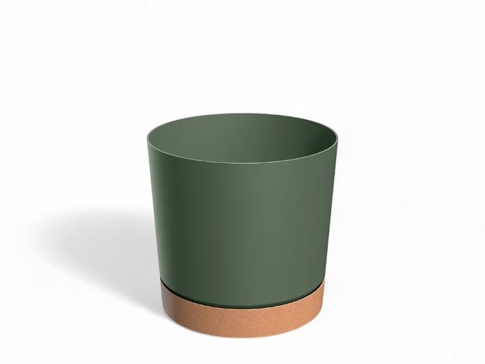 VASO TUBO PM VERDE PINHO 14,8x14,8x14,7CM