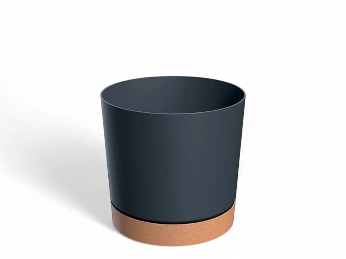 VASO TUBO PM ANTHRACITE  17,8x17,8x17,5CM