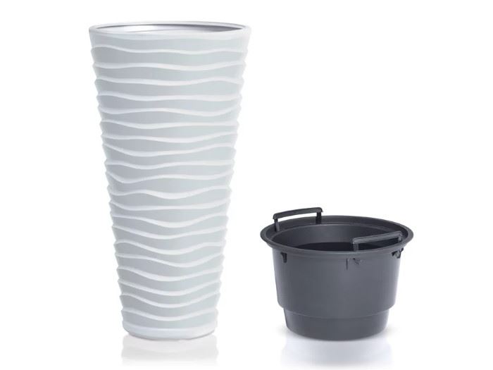 POTE DE FLOR SAND SLIM-BRANCO 34.6X34.6X61.9CM