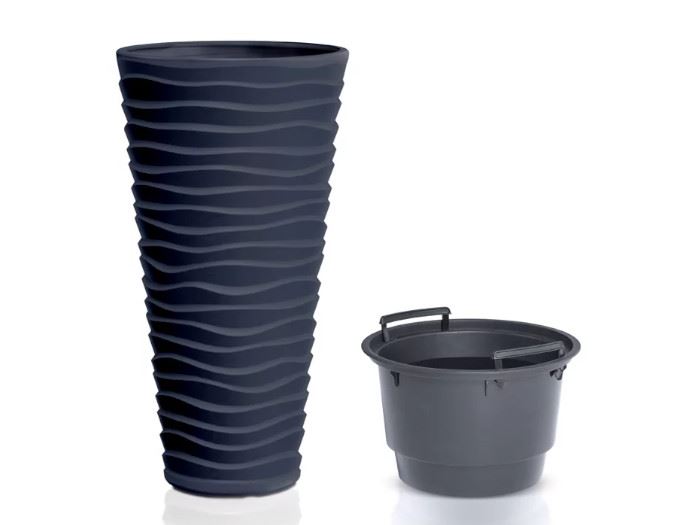 POTE DE FLOR SAND SLIM-ANTRACITE 38.7X38.7X75CM