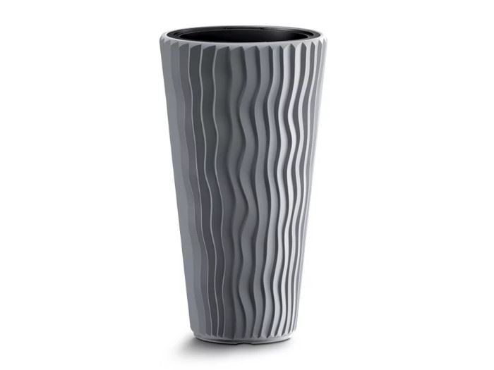 POTE DE FLOR SAND SLIM-CINZENTO 29.7X29.7X53.1CM