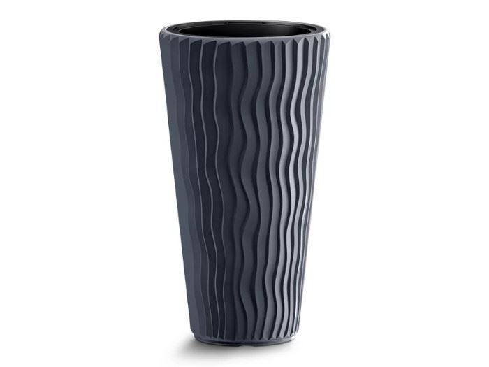 POTE DE FLOR SAND SLIM-ANTRACITE 29.7X29.7X53.1CM