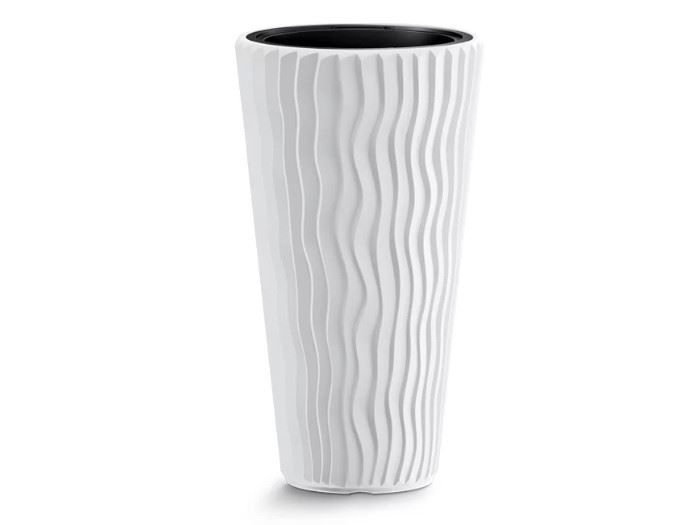 POTE DE FLOR SAND SLIM-BRANCO 29.7X29.7X53.1CM