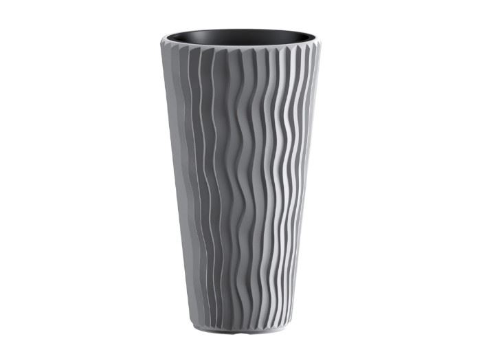 POTE DE FLOR SAND SLIM-CINZENTO 39X39X70.8CM
