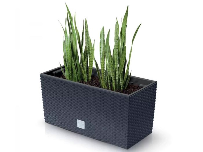 VASO P/ FLOR RATO CASE ANTRACITE 39.5X18.5X19.5CM