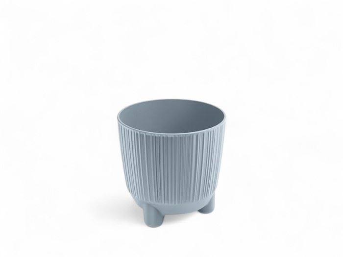 VASO RYFO N CINZA CLARO 10,7x10,7x10,5 CM