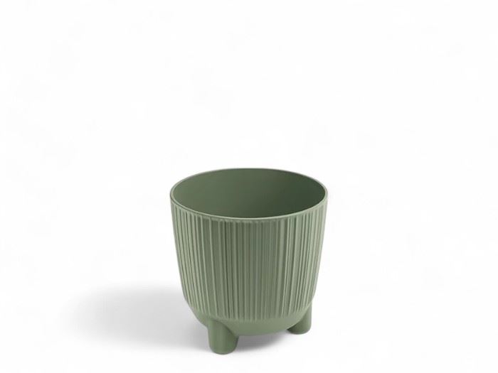 VASO RYFO N VERDE TERRA  10,7x10,7x10,5 CM