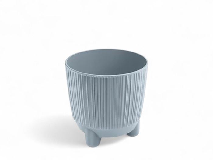 VASO RYFO CINZA CLARO 12,6x12,6x12,5CM