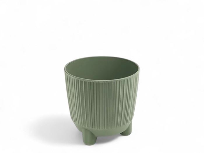 VASO RYFO VERDE TERRA 12,6x12,6x12,5CM