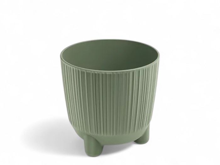 VASO RYFO VERDE TERRA  16,8x16,8x17CM