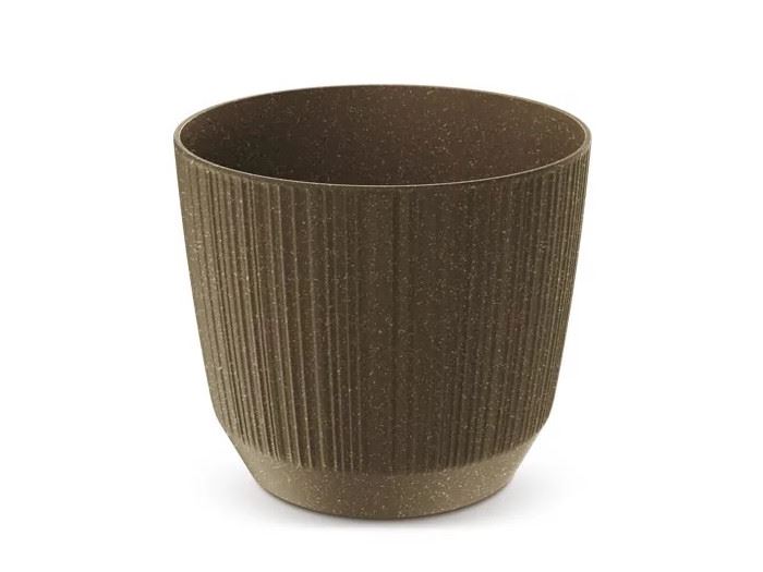 VASO P/ FLOR RYFO ECO WOOD - ECO COFFEE 16.8X16.8X14.7CM