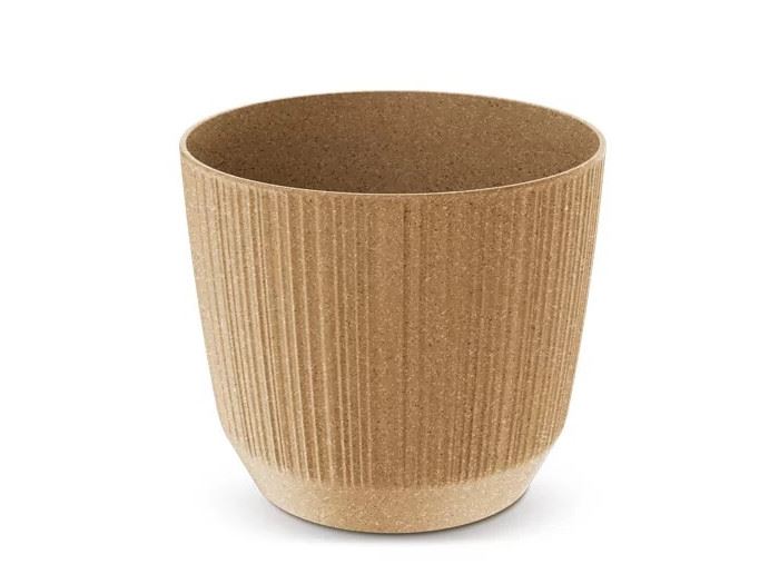 VASO P/ FLOR RYFO ECO WOOD - ECO NATURO 16.8X16.8X14.7CM