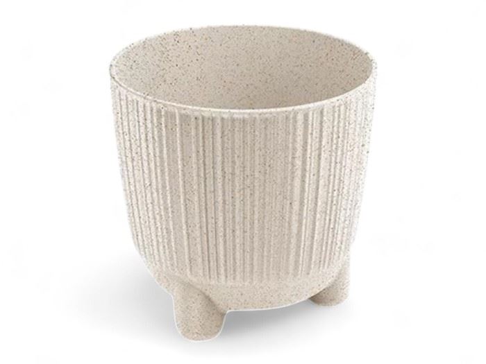 VASO RYFO ECO WOOD BRANCO 19,5x19,5x19,4CM