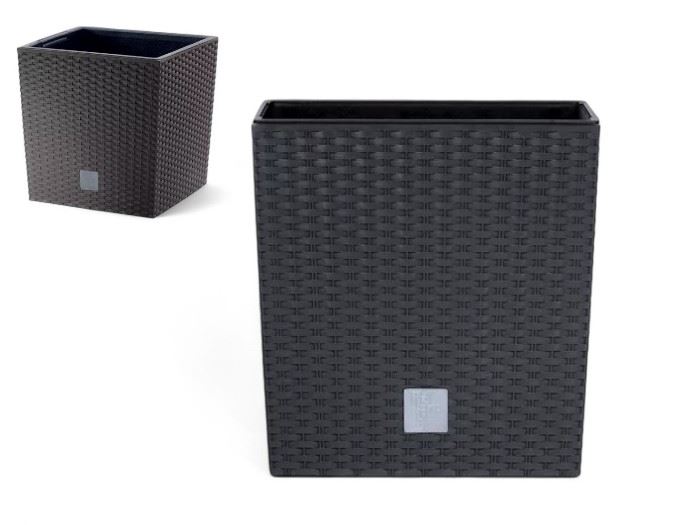 POTE RATO LOW QUAD. 20X20X20,2CM ANTHRACITE