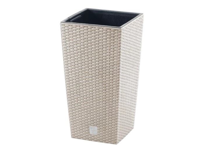 POTE RATO QUAD. ECO WHITE  20x20x37,4CM