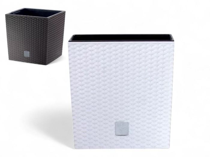 POTE RATO LOW QUAD. 22,3x22,3x22,8CM  BRANCO
