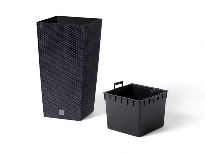 POTE RATO QUAD. 24X24X45CM  ANTHRACITE