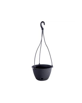 VASO DE FLOR SUSPENSO SPLOFY-ANTRACITE 23X23X14.5CM