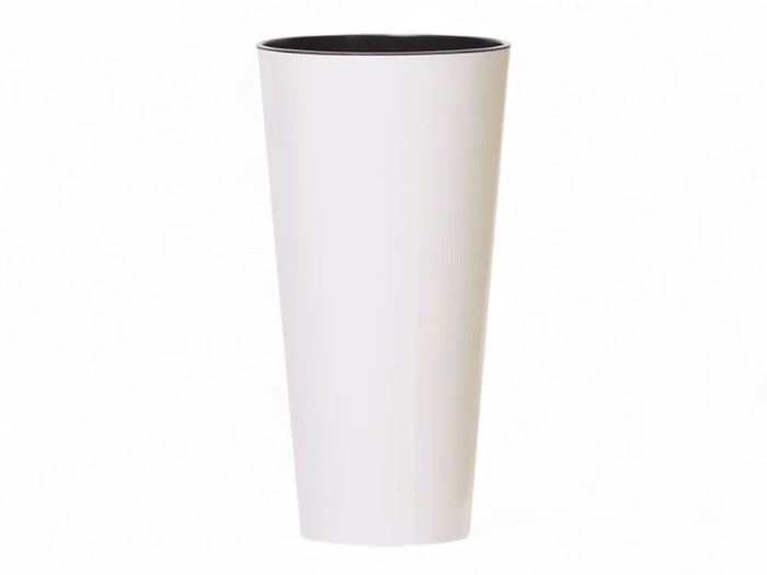 VASO TUBUS SLIM SHINE WHITE 20X20X38,1CM