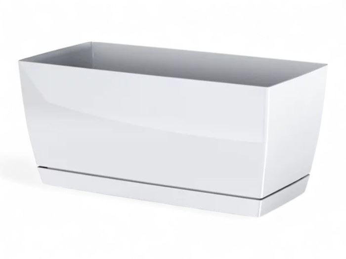 VASO COUBI BRANCO 24X12X11CM