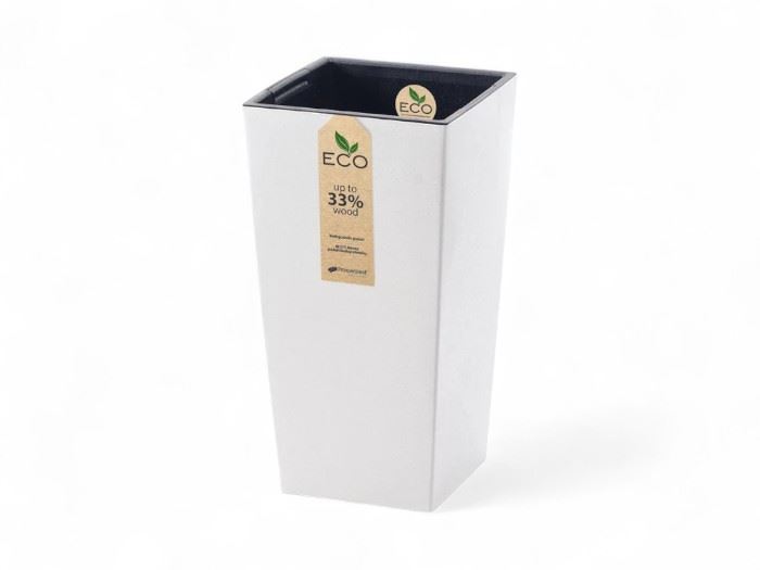 POTE URBI  QUAD. ECO WHITE  20x20x37,4CM