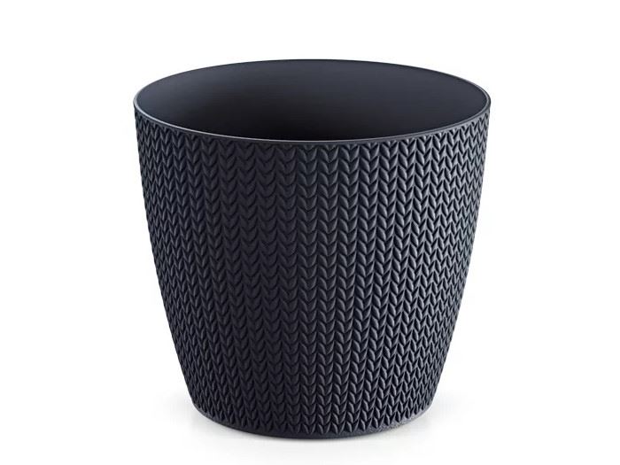 POTE FLOR WHEATY-ANTRACITE 15.7X15.7X13.8CM