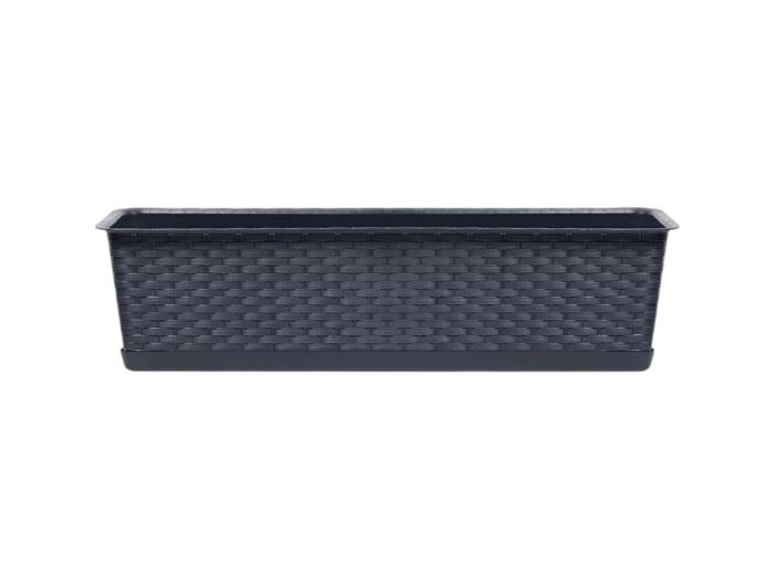 VASO COM PRATO RATOLLA SET 58,7x17,3x15CM  ANTHRACITE