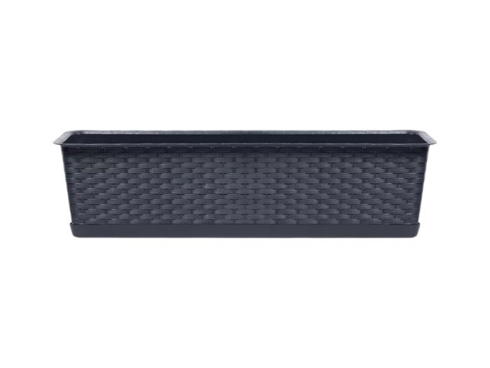 VASO COM PRATO RATOLLA SET 68,5x17,3x15 ANTHRACITE