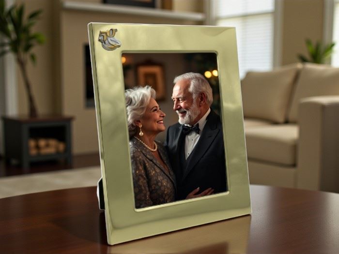 Moldura 15x20cm  C/ Aplic 50 Anos