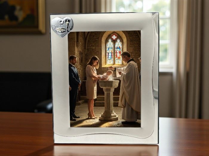 MOLDURA PRATA 10X15CM C/APLIC. PRATA