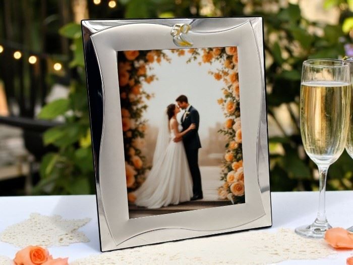 MOLDURA 15X20 C/ APLIC. PRATA 50 ANOS