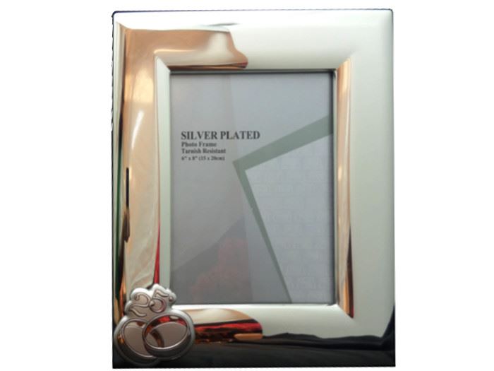 MOLDURA PRATA 15X20 C/ APLIC. 25 ANOS