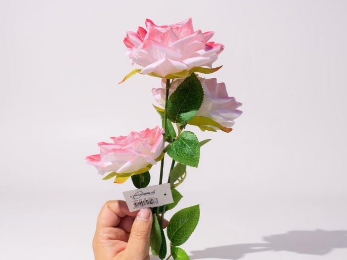 HASTE ROSA MAGICA X 3 ROSA 50CM