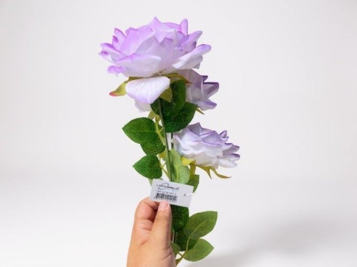 HASTE ROSA MAGICA X 3 LILAS  50CM