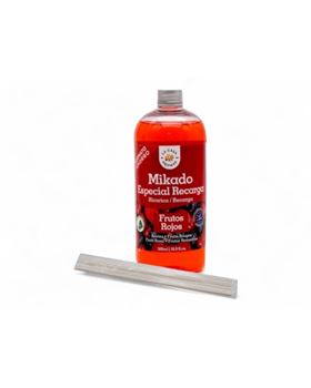 MIKADO RECARGA 500ML FRUTOS VERM.