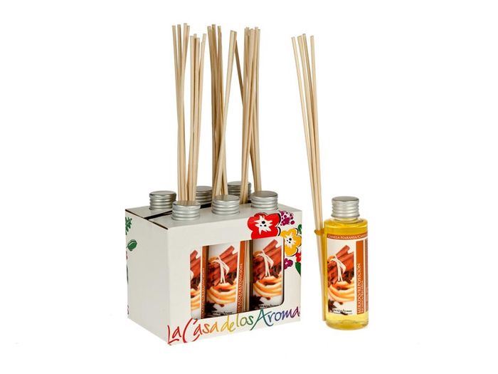 AMBIENTADOR EM STICK C/ DIFUSOR 100ML AROMA CANELA/LARANJA