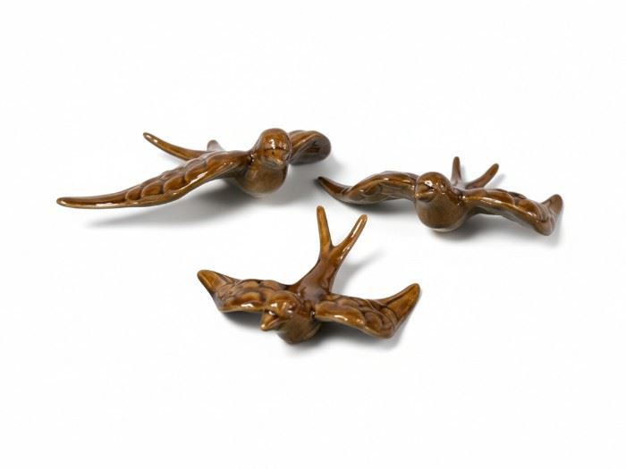 CONJ. 3 ANDORINHA  CORES SORT.  18CM, 14CM,10,5CM