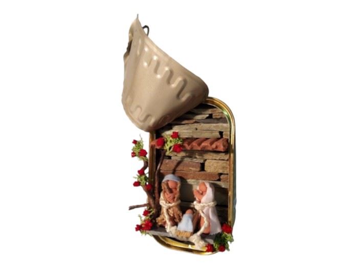 ARTESANATO PRESEPIO LATA 15X6,5CM