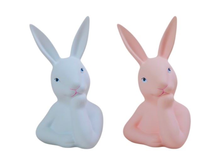 COELHO MÃO NA CARA GR S/ VASO  40X38CM