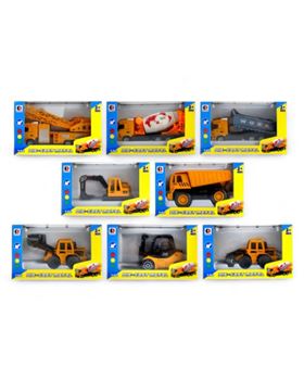 VEICULOS DE CONST. DIE-CAST 16*6*10CM SORT.8