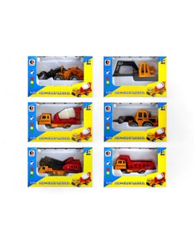 VEICULOS DE CONST. DIE-CAST 11*5*7CM SORT.6