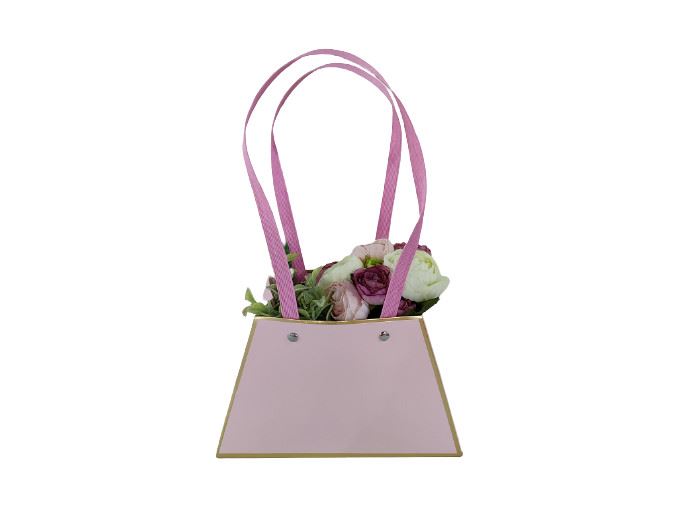 MALA  P/ FLORES  ROSA 13X21CM